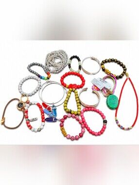 Colorful Mixed Bead Bracelets,Necklace, Pendants, Rub Stone, Earrings